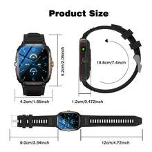 Smart Watch, Wireless Calling/Dialing, Multiple Sports Modes, Incoming Call Reminder & Reject, SMS Reminder, Message Reminder View, Customizable Wallpaper, Compatible With IPhone/Android - Multicolor - View 6