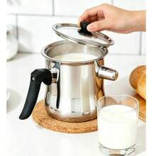 1.6L Stainless Steel Milk/Rice Pot With Whistle – Gas & Induction Compatible - View 3