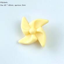 20pcs-25pcs Acrylic AB Color Windmill Beads DIY Mobile Phone Chain Keychain Bead Accessories Material Bulk Bead Wholesale - Multicolor - View 23