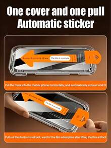NNBILI 7Pcs 9H High Definition Transparent Full Screen Tempered Glass Screen Protector With Auto-Alignment Installation Tool, Dust-Free, Bubble-Free, Anti-Fingerprint, Anti-Drop, Anti-Shatter, Compatible With IPhone 18/18 Pro/18 Pro Max/17/17Pro/17Pro Max/17Air/16/15/14/13/12/11/X/XS/XR/XS Max Full Series - Clear - View 7