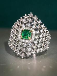 1pc Elegant Cubic Zirconia Ring For Women, Wedding Engagement Party Jewelry, Valentine's Day Gift - 1# - View 16