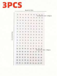 [1 Set Joyería de Piercing Falso Impermeable]180 piezas de Joyería de Piercing Falso Impermeable, Incluyendo Anillos de Labio Autoadhesivos, Anillos de Ceja, Anillos de Nariz y Joyería de Ombligo. Juego de Pegatinas de Strass Coloridas para la Cara para la Vuelta a la Escuela, Bolsa de Maquillaje Portátil para Almacenamiento. - Multicolor - Ver 12