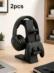 1/2 cái giá đỡ tai nghe chơi game đa năng kèm giá đỡ tay cầm, giá treo tai nghe có chỗ để tay cầm, giá trưng bày tay cầm tương thích với Switch PC, thiết kế giá đỡ đôi, kệ lưu trữ sắp xếp để bàn - Nhiều màu - Xem 9