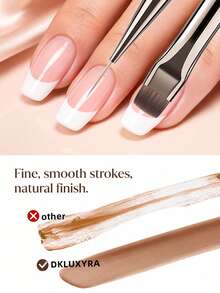 1/2/6pcs Cap-Extendable Metal Gel Brush, Luxury Detachable Dual-Ended Slim Carving Flower Liner Brush Set For Salon DIY - Multicolor - View 5