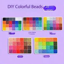1/3/4/5 Boxes 2.6mm Perler Beads Creative Handmade Kit, DIY Fuse Beads Puzzle Keychain Pendant Making, Suitable For Enthusiasts, Can Create Various Patterns, Birthday, Graduation, Valentine's Day, Party Gifts, Handmade Gifts For Family, Friends, Classmates - Multicolor - View 16