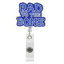 Cute Funny Slogan Retractable Badge Reel Clip, Medical Nurse Worker ID Badge Holder, Funny Quote Name Tag Reel Accessories For Hospital Staff - Blue Rad - View 14