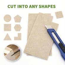 72/96pcs Self-Adhesive Felt Pads - Non-Slip Chair Leg Pads, Reduce Noise, Protect Hardwood Floors, Metal Furniture And Flooring - Neutral Beige, Multiple Sizes Available - A - View 5