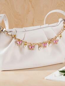 Butterfly Pearl Chain Pendant, Detachable Shoulder Bag Strap, Handbag Extension Chain, Women's New Fashion Bag Accessory - Multicolor - View 9