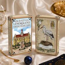 Vintage Norman Tarot Card Set (With PDF Instructions) Divination Game, Halloween Christmas Gift - Brown - View 2