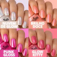 Esmalte Colorama Novas Cores Efeito Pó Cromado Esmalte Atacado - Punk Gloss - Visão 5