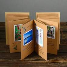 手風琴式相簿,創意可折疊紙製記憶書,長方形相片收納書,長方形紙質,桌面裝飾禮物,適合送給朋友與家人 - A - 查看 11