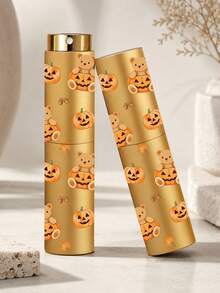 1PC 10ml/0.34oz Halloween Pumpkin Pattern Perfume Refillable Bottle, Ghost, Bear, Reusable, Mini Portable, Compatible With Most Perfume Bottles, Suitable For Refilling Perfume, Skincare Water And Other Liquids, Halloween Gift For Women, Students And Men, Party Decoration, Thanksgiving Decoration, Autumn Party Gift - Multicolor - View 4