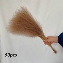 100/80/60/50/30/20/10/8/6/5/3/1pc, 97/55cm, Artificial Reed Grass, Reed, Used For Floor Vase, Vase Filler, Bohemian Country Farmhouse Home Decor, Wedding Party Decoration, Valentine's Day, Birthday, Graduation Gift - Beige Gradient - View 21