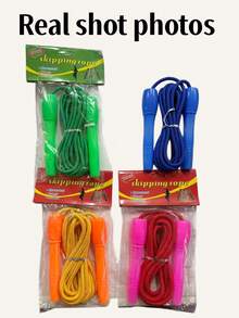 1pc Thickened Gourd Handle Cotton Rope, Suitable For Fitness Weight Loss Jump Rope, Used For Youth Men And Women Exercise, Convenient To Carry, Durable And Sturdy - Multicolor - View 9