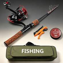 SEACHASER Portable Telescopic Fishing Combo, Ultralight Rod And Reel Kit With Carry Bag For Freshwater Fishing,Panfish Rod,Trout Rod - Multicolor - View 2