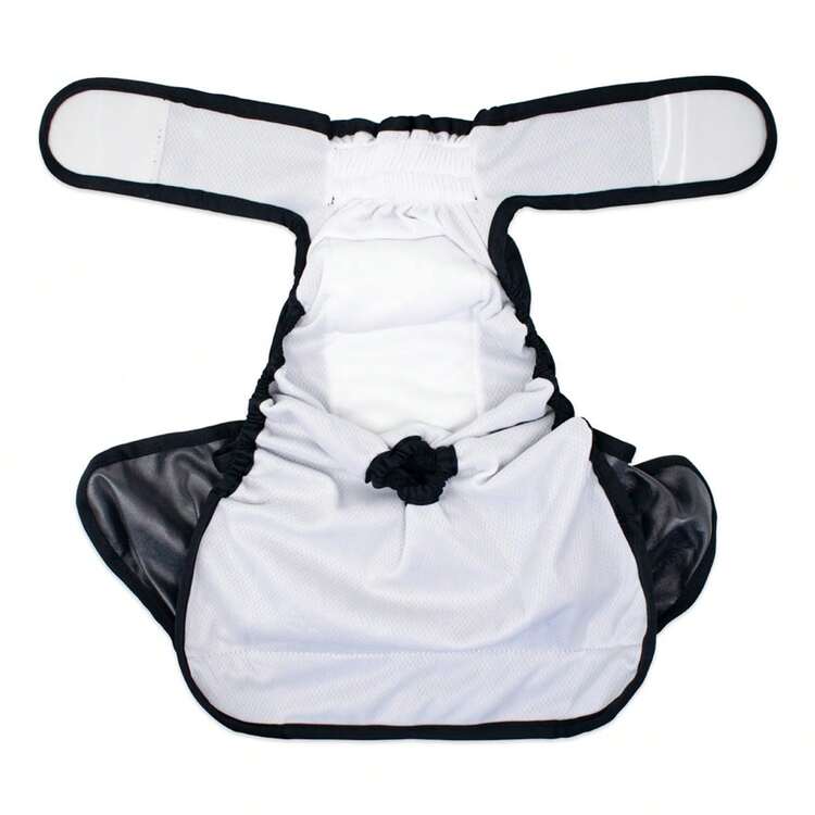 3 paquetes de pantalones para el periodo de celo de perras, faldas de pañal para perros reutilizables y lavables con estampado - Multicolor - Añade 10