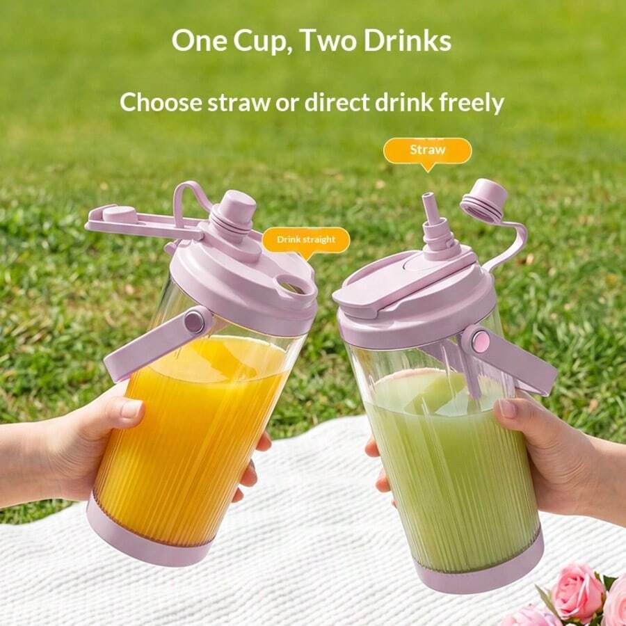 Portable Juicing Cup For Fresh Squeezing, Large Capacity , Leak Proof, One Second Cleaning, High-Value Treasure Juice Cup With Multiple Colors To Choose From, Multifunctional Fruit And Vegetable Mixing Cup, Milkshake Cup - Multicolor - View 1