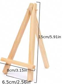 10pcs Mini Small Wooden Chalkboard Display Stands, Suitable For Wedding, Birthday, Baby Shower And Bar Tabletop Decor, Can Be Used As Party Signs, Photo Memo, Seat Cards, Business Cards, Table Number Holders - Mini Easel - View 3