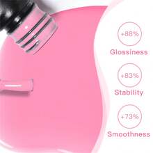 MEET ACROSS 10pcs Gel Nail Polish Set, Nude Pink Solid Color Semi-Permanent Nail Polish, Removable UV/LED Gel Nail Polish Kit, Nail Art Design Decor, DIY Home Manicure Salon, Gift For Women - 彩色 - 查看 8