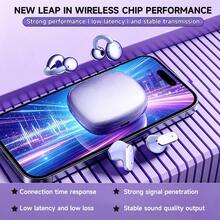 2026 New Design True Wireless In-Ear And Clip-On TWS Couples Fasion Daul Bluetooth 6.0 Headset Mini Couples Earbuds Gaming TWS HIFI Bass Stereo HD Calling Earphones For Android For Iphone Cellphone Sports Earpieces For Halloween's Day Gift - View 7