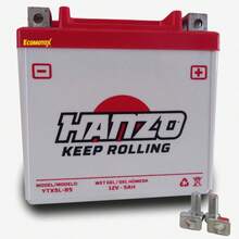 Batería de Gel YTX5L-BS 12V 5Ah para FT125, FT150, NS150, NS160, DM150, DM200, Lithium 150 y mas – Alto rendimiento, arranque confiable y larga duración - Rojo y blanco - Ver 9