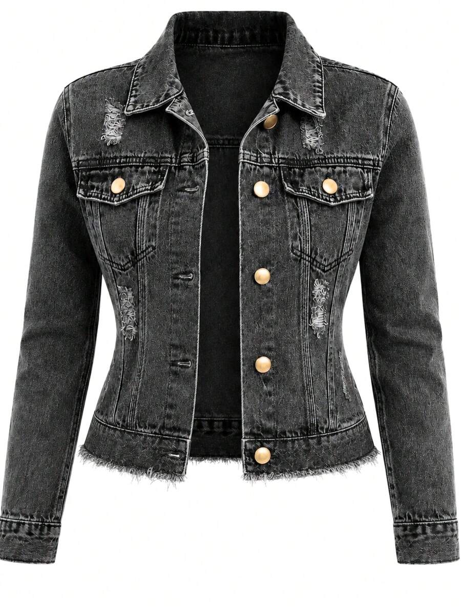 Women Denim Jackets & Coats - Graphite Jacket - View 1