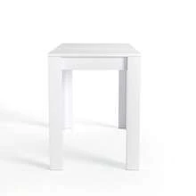 Compact Kitchen Dining Table Set – Wooden 3-Piece Dinette With 2 Matching Benches, Seats Up To 4, Space-Saving Design For Small Apartments, Dorms Or Studio Living Spaces - White - View 9