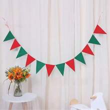 VINCAN 1 Set 12-Piece Triangular Flag Banner, Reusable And Easy To Hang, Vintage Country Style, Scene Decor, Suitable For Home Interior Decoration, Birthday, Wedding Party, Autumn, Back To School - Multicolor - View 13