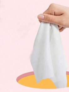 100 miếng khăn giấy lau mặt dùng một lần cầm tay, bộ khăn lau làm sạch bỏ túi, phù hợp vệ sinh hàng ngày và du lịch ngoài trời, tiện lợi lau chùi đồ dùng thường ngày, dễ mang theo (10 miếng/gói) - Nhiều màu - Xem 3
