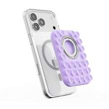 1pc Magsafe 2-In-1 Silicone Magnetic Phone Stand, Hands-Free Bracket For Live Streaming - Multicolor - View 9