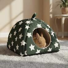 Cozy And Comfortable Small Pet Bed/Rabbit Hideout, Suitable For Small Pets, Warm In Winter, Applicable For Rabbits, Hamsters, Sugar Gliders, Ferrets, Squirrels, Mice Hideout, No Assembly Required Pet House - View 6