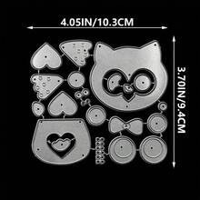 可愛貓頭鷹模切，適用於 DIY 剪貼簿相簿裝飾與壓花紙模，卡片製作模板 - JW154-3 - 查看 6
