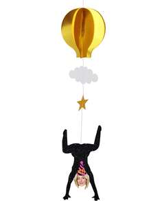 Personalized Custom Photo Party Swirl Banners - Hot Air Balloon Cloud Star Hanging Decor, DIY Text/Photo Customization For Birthday, Wedding, Home/Outdoor Parties, Unique Festival Gift For Adults, Pet Lover(Includes Cat/Human Photo Cutouts) - Multicolor - View 11