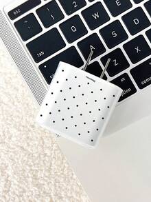 5pcs Black Polka Dot Transparent Charger Protective Case Set, Anti-Break Anti-Dirt Full Coverage Charger Head Protective Shell, Suitable For 18W 20W Apple Power Adapter, Cute Decorative Digital Gift, Suitable For Women And Girls - Multicolor - View 6