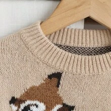 Sweater Lengan Panjang Motif Rusa Jacquard Kerah Bulat untuk Anak Perempuan Remaja - MultiWarna - View 8