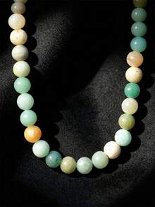 1 buah Kalung Manik Mutiara Putih untuk Pria, Cocok untuk Pemakaian Sehari-hari - Pirus - View 14