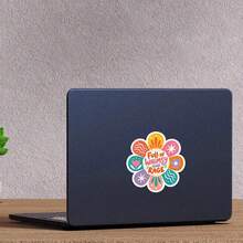 1PC Full Of Rage Sticker Colorful Flower Funny Sarcastic Quote Decal Aesthetic Decor For Laptops Water Bottles Notebooks Planner Journals Lockers Kindles Cups Refrigerators For Friends Coworkers Students Creatives And Humor Lovers - Multicolor - View 3