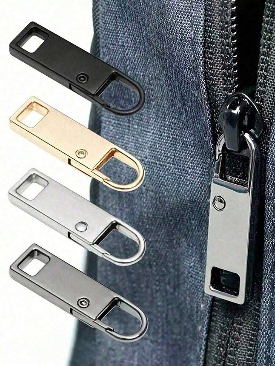 Quick Repair Zipper Pull, Easy To Install, No Tools Required Zipper Slider, Suitable For Luggage, Jackets, Backpacks, Boots, Detachable Hook, Durable Repair Kit - Multicolor - View 1