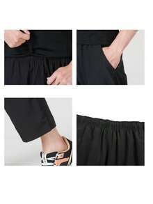 Nike Men's AS M NK DF FORM PANT ALT 26 Summer New Casual Straight Leg Sports Pants FB7491-010 - Black/Silver - View 6