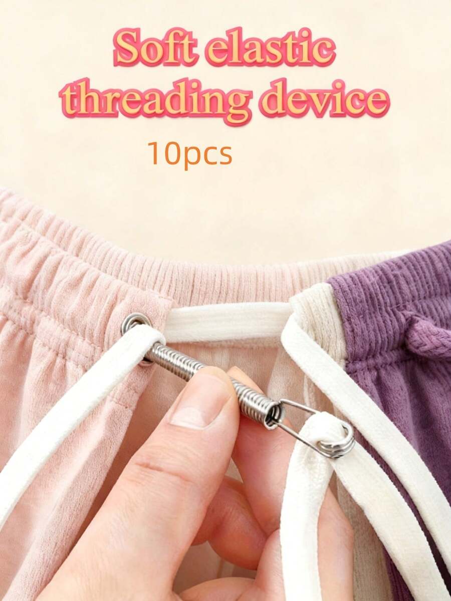 10pcs Soft Flexible Needle Threaders, High Elasticity Sewing Thread Guide Tools For Sewing, Quilting, Hand Stitching - 10 Pieces - View 1