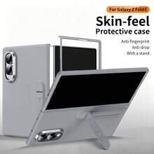 Funda para teléfono Galaxy ZFold3/Fold4/Fold5/Fold6/Fold7/Fold8/Fold8Ultra/W26 con diseño de marco de protección de lente, versátil y de moda, funda para teléfono con soporte, funda para teléfono de unicolor - Multicolor - Ver 43