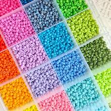 28格 3mm 玻璃米珠，27色，適用於珠寶製作 DIY 手鍊、項鍊、戒指及其他裝飾手工藝用品 - 串珠套組 - 28格米珠 - 查看 4