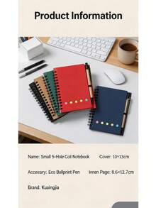 Aesthetic Kraft Paper Cover Spiral Notebook With Pen, 5-Color Sticky Notes And Index Tabs Set, Lined Pages Office And Study Notebook, Inspirational "Thank You" Journal, Compact Desktop Stationery Organizer, Portable Daily Work And Study Memo Planner, Smart Notebook, Stationery Store, School Supplies Labels, School, A4 Smart Notebook, Learning Supplies, School Subjects, Notebook, Binder, Sticky Notes, Cute Sticky Notes Set, Sticky Notes, Cute Sticky Notes, Sticky Notes Dispenser, Random Color Shipment - Multicolor - View 12