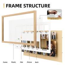 1pc Wooden Academic Year Photo Frame, 51*25cm, Graduation Frame, Graduation Gift, Minimalist Photo Frame Ornament, Home Decor Party Gift, Collection Of Academic Year Frames - Multi-color - View 7