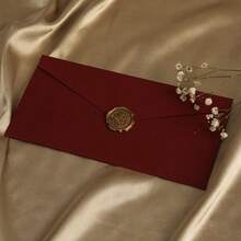 20/50pcs Long Linen Envelope, Wedding Invitation, Western-Style Business Invitation,High-Grade Linen Envelope, Friend Gift Card, VIP Invitation, Thick Linen Envelope, Popular Greeting Card Envelopes For Halloween And Christmas, Invitation Card - A - View 3