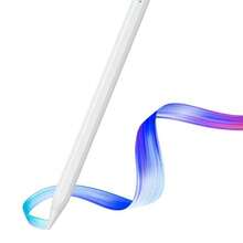 Caneta Capacitiva Recarregavel Universal Para Tablet E Celular Ponta Fina De Alta Precisao Desenho E Escrita Sem Bluetooth Sensor De Inclinacao - branco - Visão 6