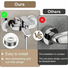 4pcs Wall Pipe Covers, ABS Adjustable Split Flange Design, With Sealing Tape, Easy Install Decorative Cover Plates, Suitable For Radiator And Sink Pipes, Home Bathroom Kitchen Decorative Water Pipe Rings - Modern - View 8