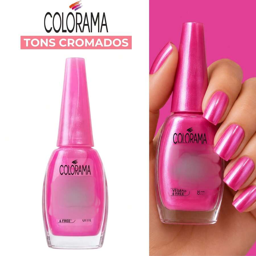 Esmalte Colorama Novas Cores Efeito Pó Cromado Esmalte Atacado - Punk Gloss - Visão 1