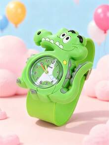 1 pieza/Set Reloj de pulsera con orejas grandes de conejo 3D con números arábigos realistas, adecuado como regalo de cumpleaños, regreso a la escuela, vacaciones de verano, regalo de Halloween - Blanco - Ver 11