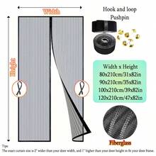 Magnetic Self Sealing Screen Door - Heavy Duty Fiberglass Ultra-Fine Mesh, Scratch-Resistant Pet Friendly, Mosquito-Proof Curtain For Bedrooms, Kitchens, Living Rooms, Easy Wipe Clean, All Seasons Home Decor - A - View 14